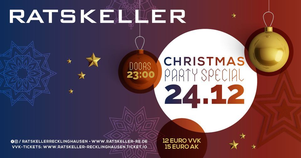 Kalender für 2022 jahre auf weißem hintergrund. die woche beginnt Holy Night - Christmas Special @Ratskeller, Ratskeller Recklinghausen