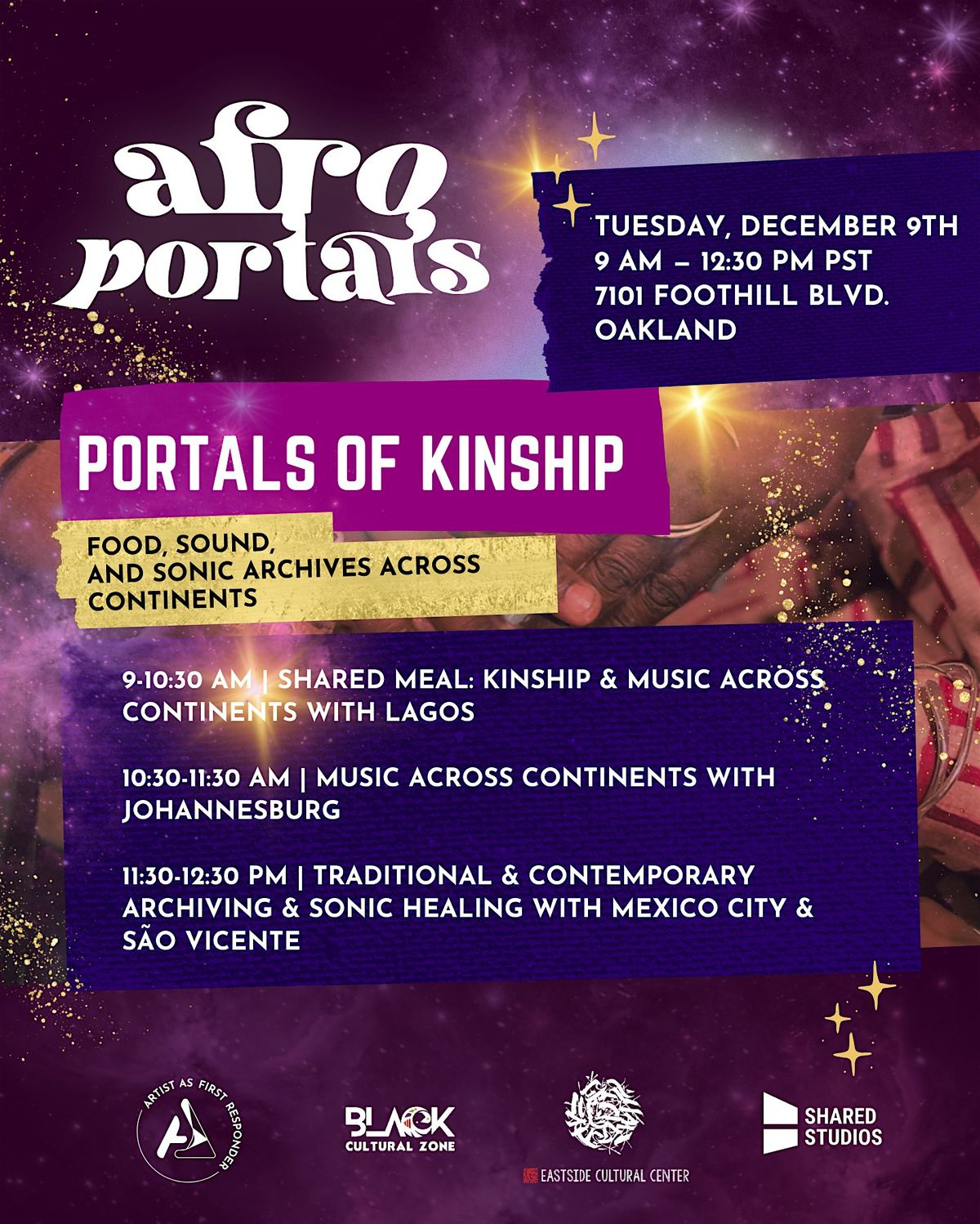 AfroPortals: Portals of Kinship, 9 December | Event in Oakland | AllEvents
