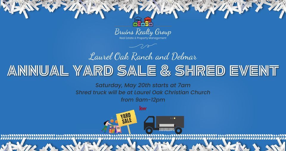 2023 Laurel Oak Ranch and Delmar Yard Sale & Shred Truck Event, LAUREL