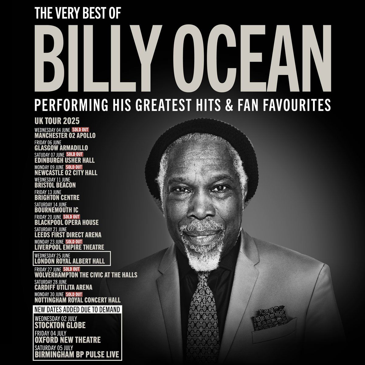 Billy Ocean Llangollen Tickets, 27 June | Event in Llangollen | AllEvents