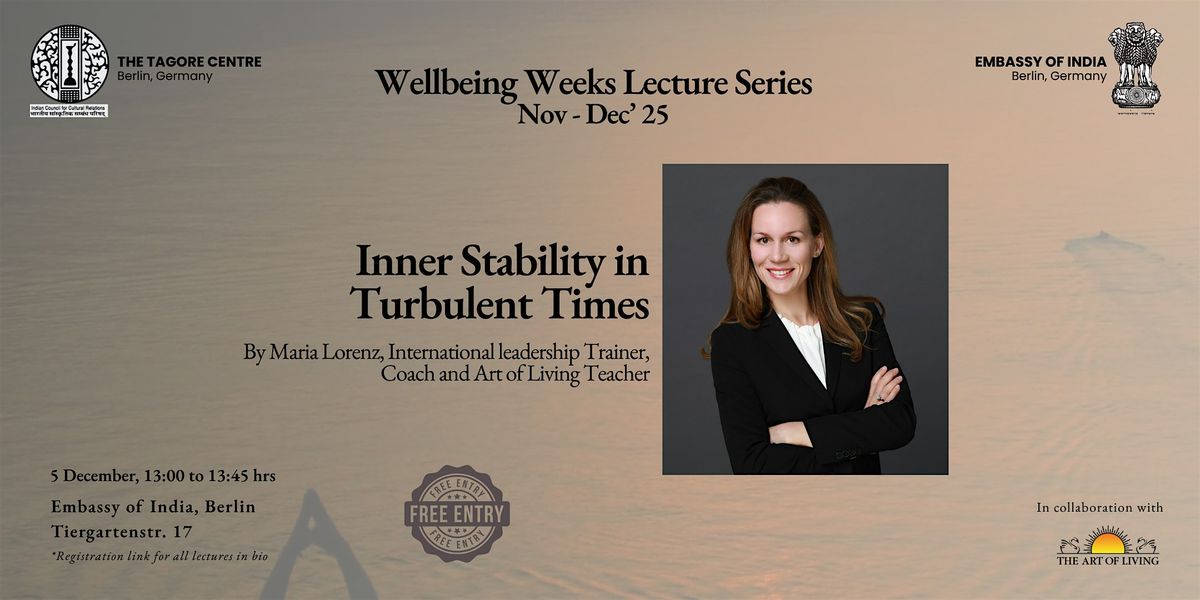Inner Stability in Turbulent Times by Maria Lorenz, 5 December | Event in Berlin | AllEvents