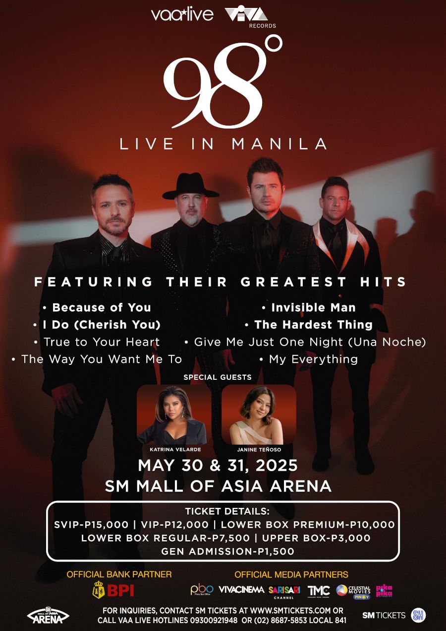 98 Degrees at Hackensack Meridian Health Theatre at the Count Basie Center, 24 August | Event in Red Bank