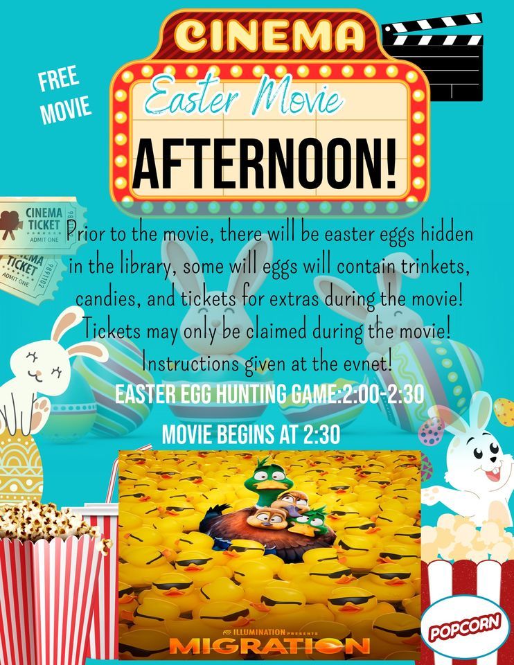 Migration Movie + Easter Egg Hunt Game, 101 2nd Ave E, Lamberton, MN