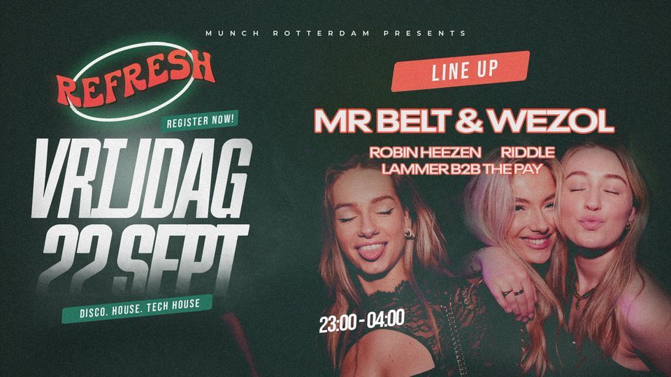 Refresh X Munch, MUNCH, Rotterdam, September 22 to September 23