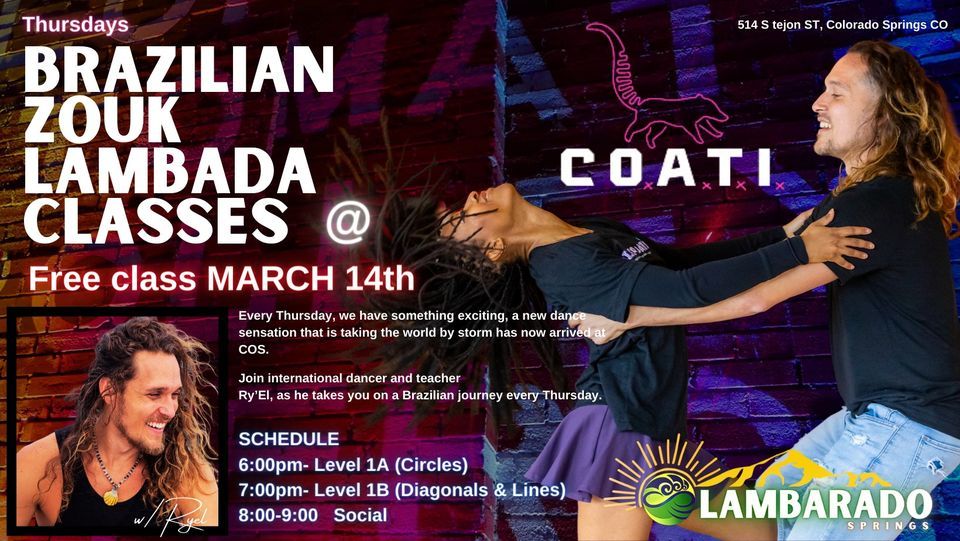 Brazilian Zouk Lambada @ COATI, COATI Uprise, Colorado Springs, 14 ...