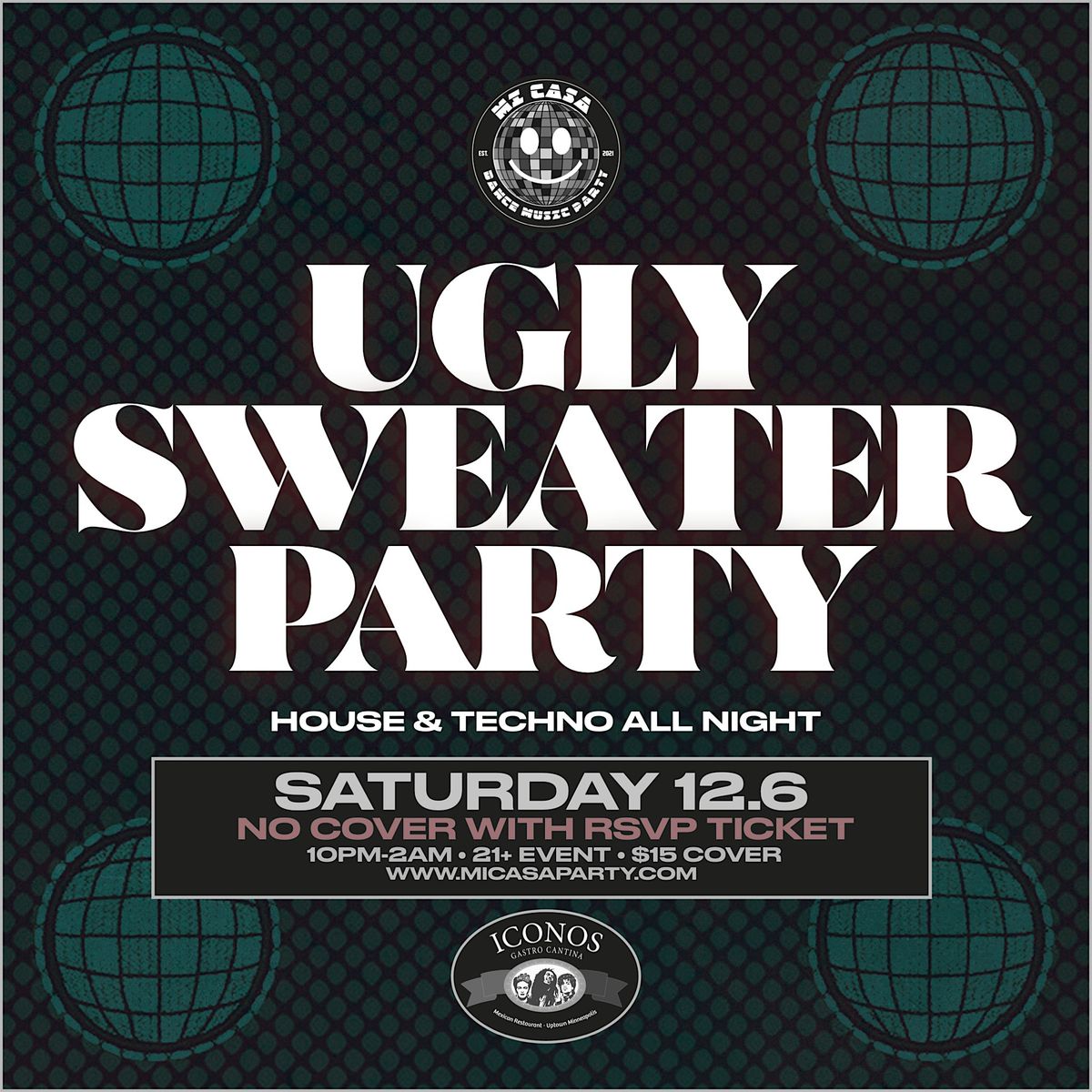 House & Techno Ugly Sweater Party (21+), 6 December | Event in Minneapolis | AllEvents