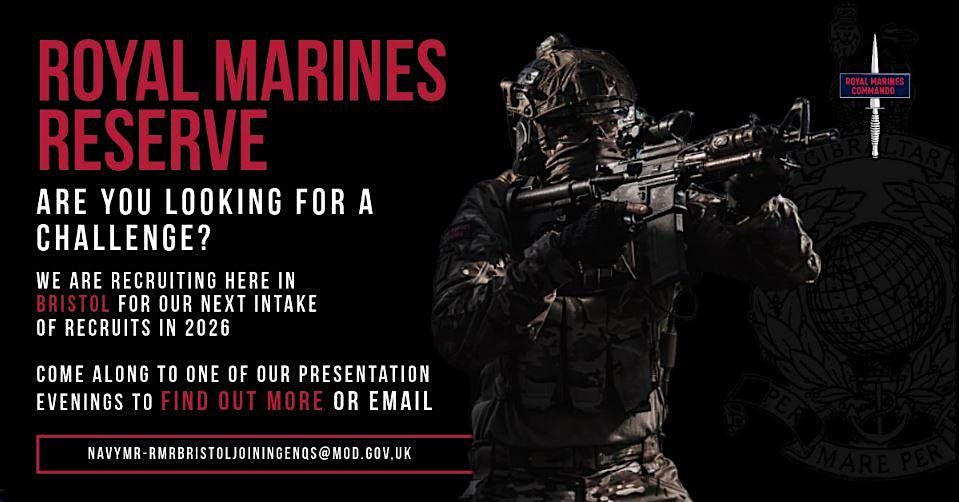 Royal Marines Reserve Recruiting Evening - Bristol, 10 December | Event in Bristol | AllEvents