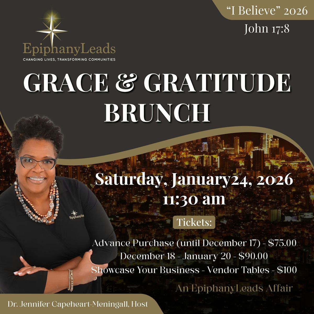 "I Believe 2026" Grace and Gratitude Brunch, 24 January | Event in Tampa | AllEvents