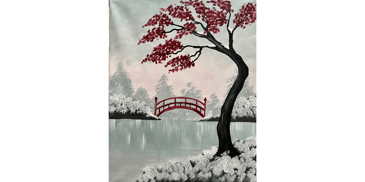 Japanese Winter - Paint and Sip in Phoenix | Classpop!™, 11 January | Event in Gilbert | AllEvents