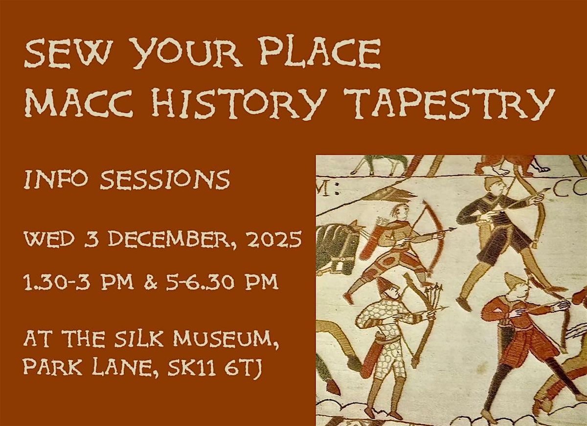 Sew Your Place: Macclesfield History Tapestry, 3 December | Event in Macclesfield | AllEvents