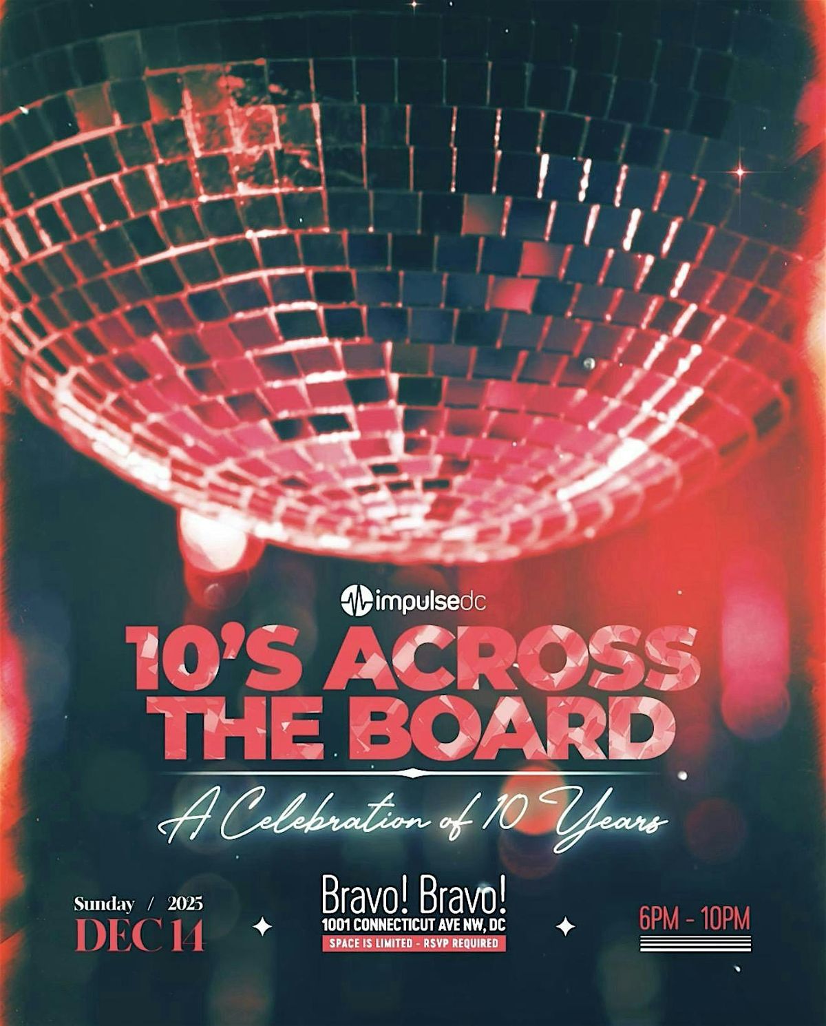 10’s Across the Board: A Celebration of 10 Years, 14 December | Event in Washington, DC | AllEvents