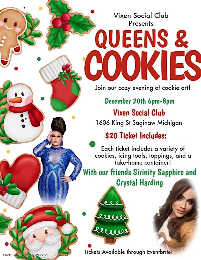 Queens and Cookies, 20 December | Event in Saginaw | AllEvents