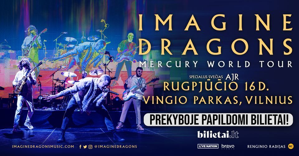 Imagine Dragons - Vilnius, 16 August | Event in Vilnius | AllEvents.in