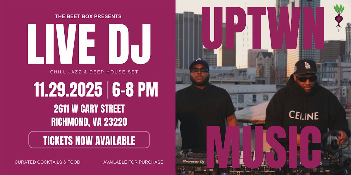Uptwn Music at The Beet Box, 29 November | Event in Richmond | AllEvents