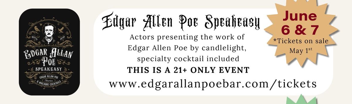 The Edgar Allan Poe Speakeasy, 7 August | Event in Bristol | AllEvents