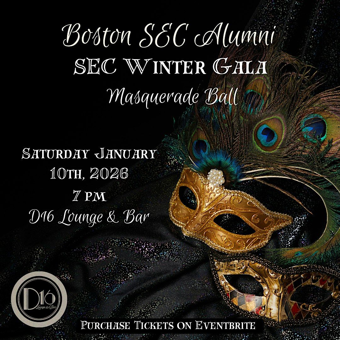 SEC Winter Gala - Masquerade Ball, 10 January | Event in Boston | AllEvents