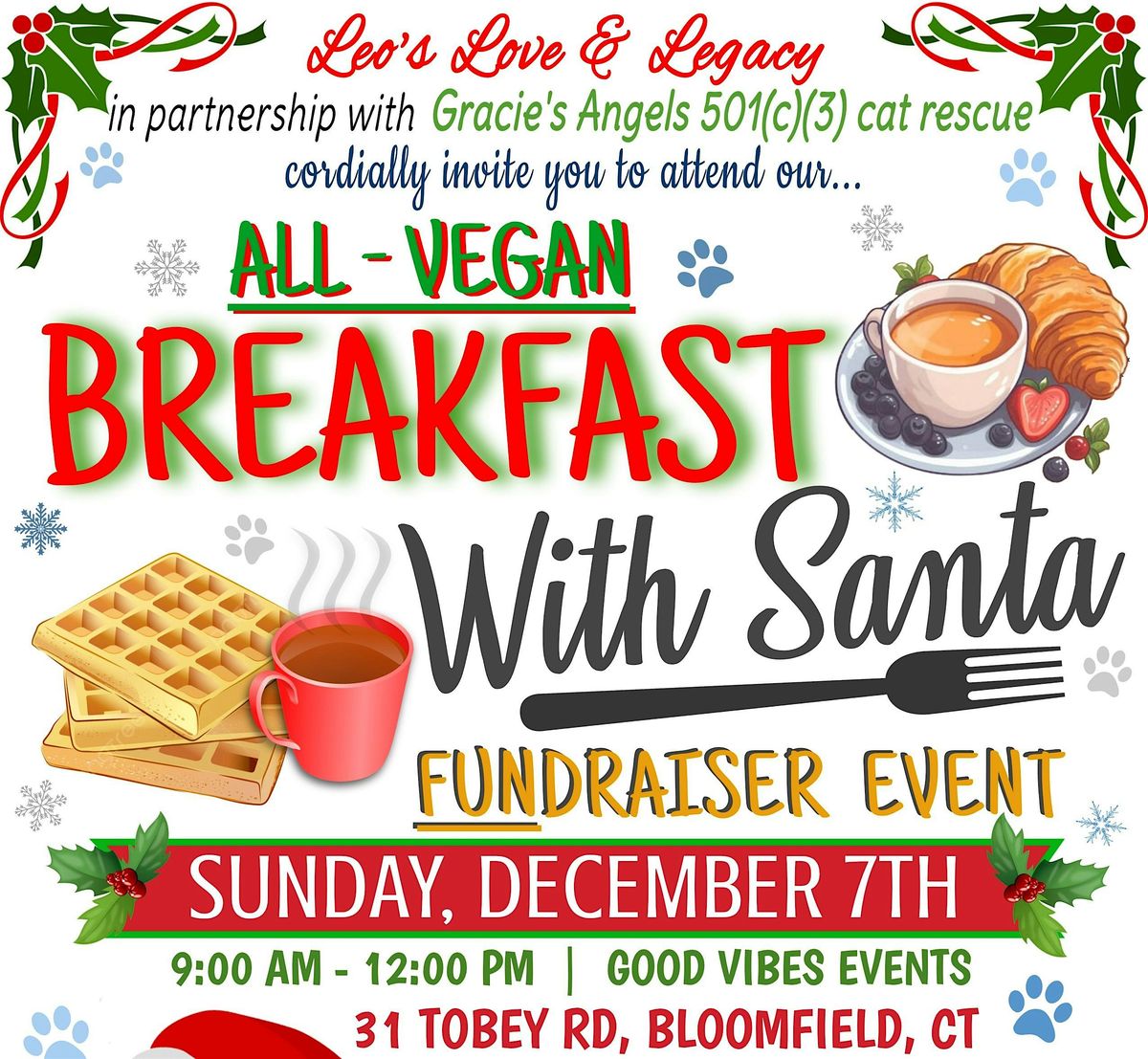 *VEGAN* Breakfast with Santa, 7 December | Event in Bloomfield | AllEvents