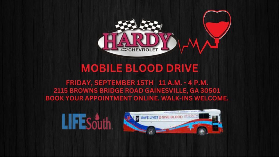 Lifesouth Blood Drive At Hardy Chevrolet Hardy Chevrolet lifesouth-blood-drive-at-hardy-chevrolet-hardy-chevrolet