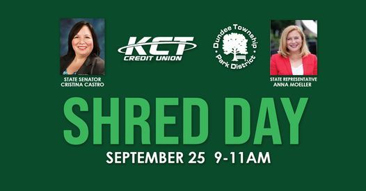 Free Community Shred Day Dolphin Cove Adult Activities Center Parking Lot At Rakow Center Elgin September 25 2021 Allevents In Free Shredding Events Omaha 2022