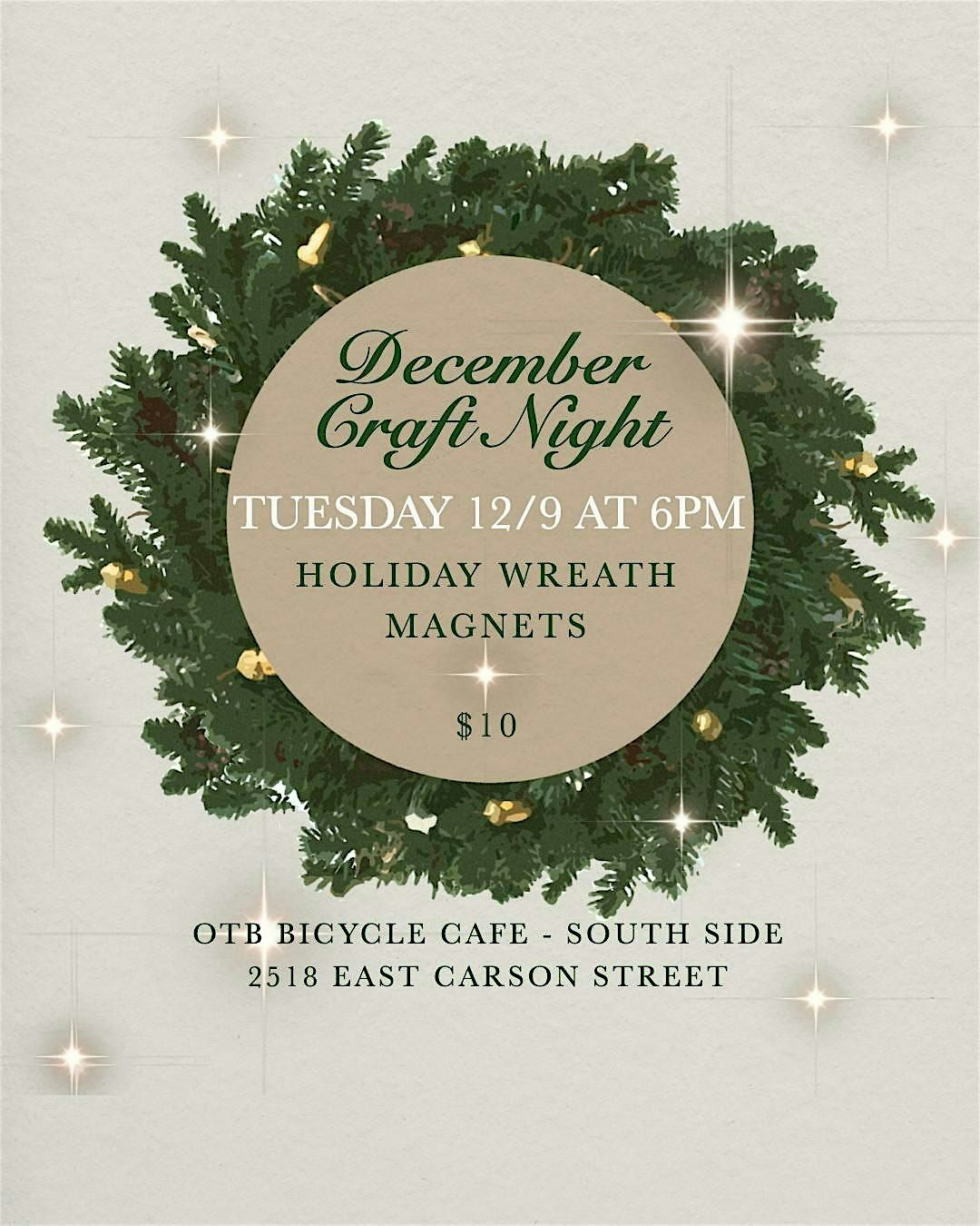 December Craft Night - Holiday Wreath Magnets | Event in Pittsburgh | AllEvents