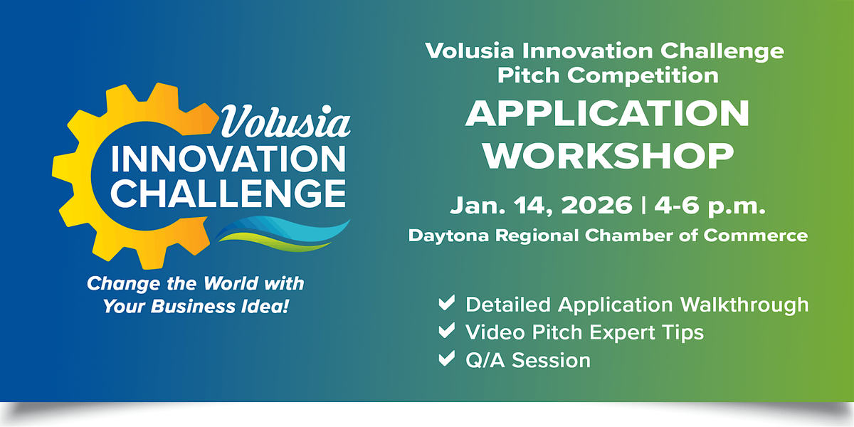 2026 Volusia Innovation Challenge  Application Workshop - Jan. 14, 14 January | Event in Daytona Beach | AllEvents