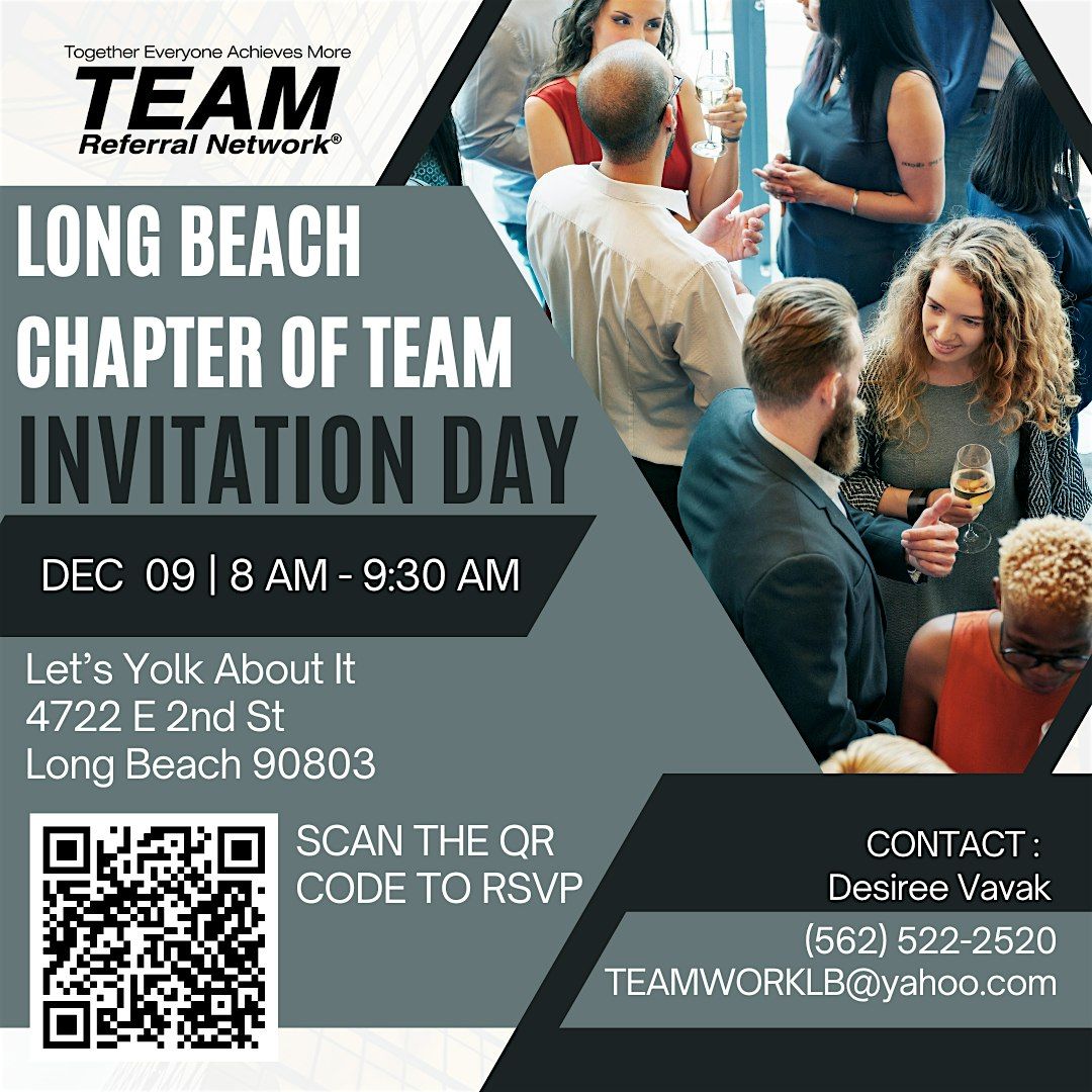 TEAM Long Beach – Invitation Day, 9 December | Event in Long Beach | AllEvents