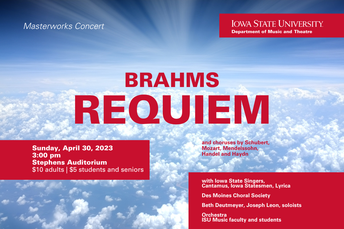 Masterworks Concert: Iowa State Singers And Iowa Statesmen, 3 May | Event in Ames | AllEvents