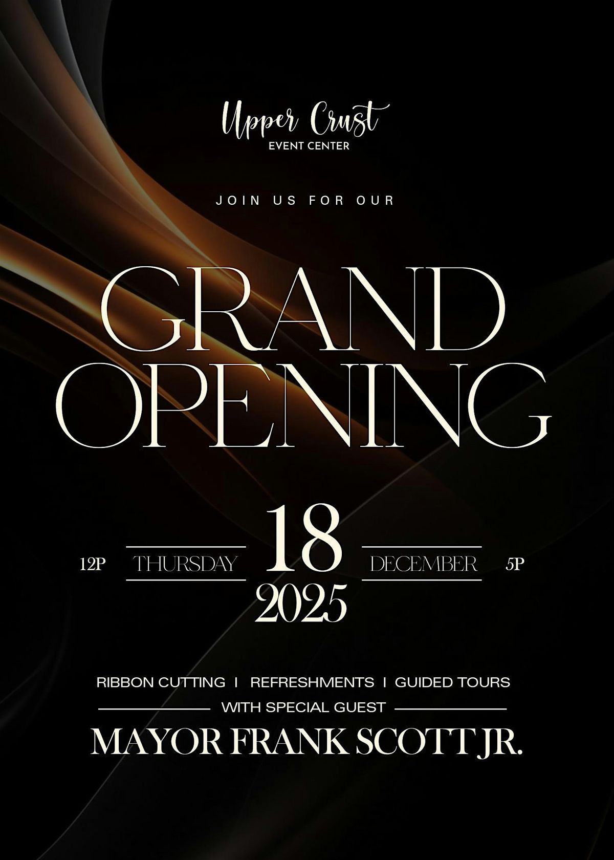 Upper Crust Events Ribbon Cutting, 18 December | Event in Little Rock | AllEvents
