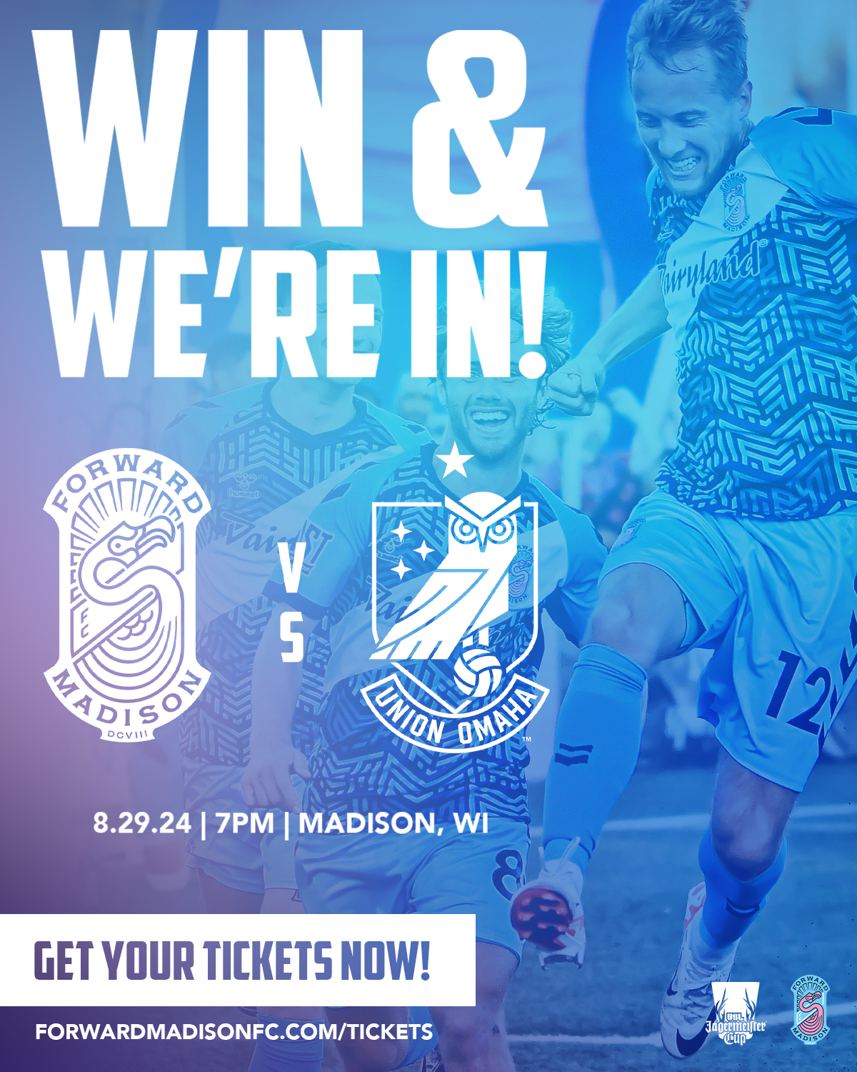 USL Jagermeister Cup - One Knoxville SC at Forward Madison FC at Breese Stevens Field, 28 June | Event in Madison