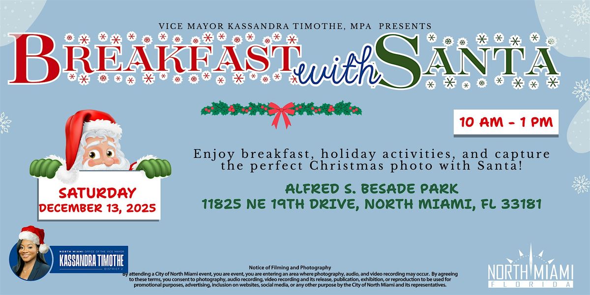Breakfast with Santa, 13 December | Event in North Miami | AllEvents