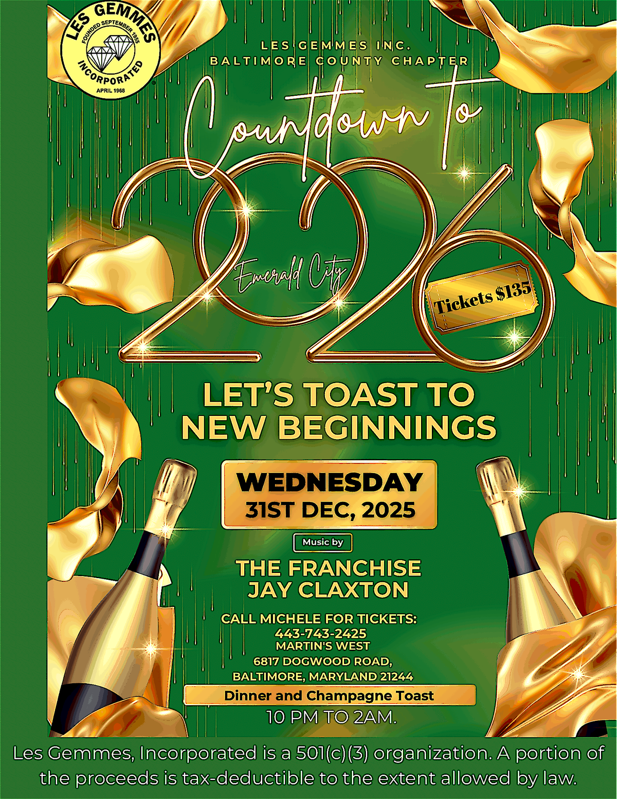 New Years Eve 2026 Gala, 31 December | Event in Baltimore | AllEvents
