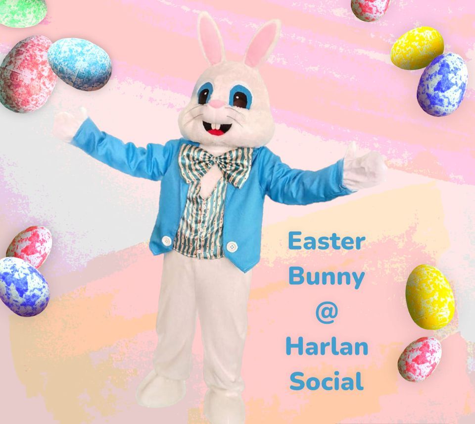EASTER BUNNY VISITS HARLAN SOCIAL, Harlan Social Energy & Nutrition
