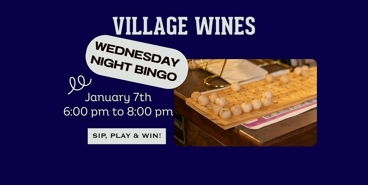 Village Wines Wednesday Night Bingo, 7 January | Event in Woodinville | AllEvents