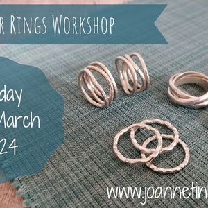 Silver Rings Workshop, Joanne Tinley Jewellery, Totton, March 8 2024
