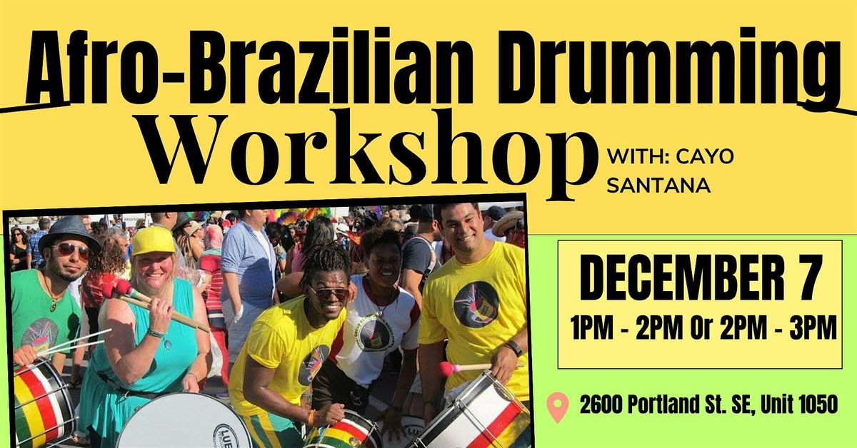 Afro-Brazilian Drumming Workshop, 7 December | Event in Calgary | AllEvents