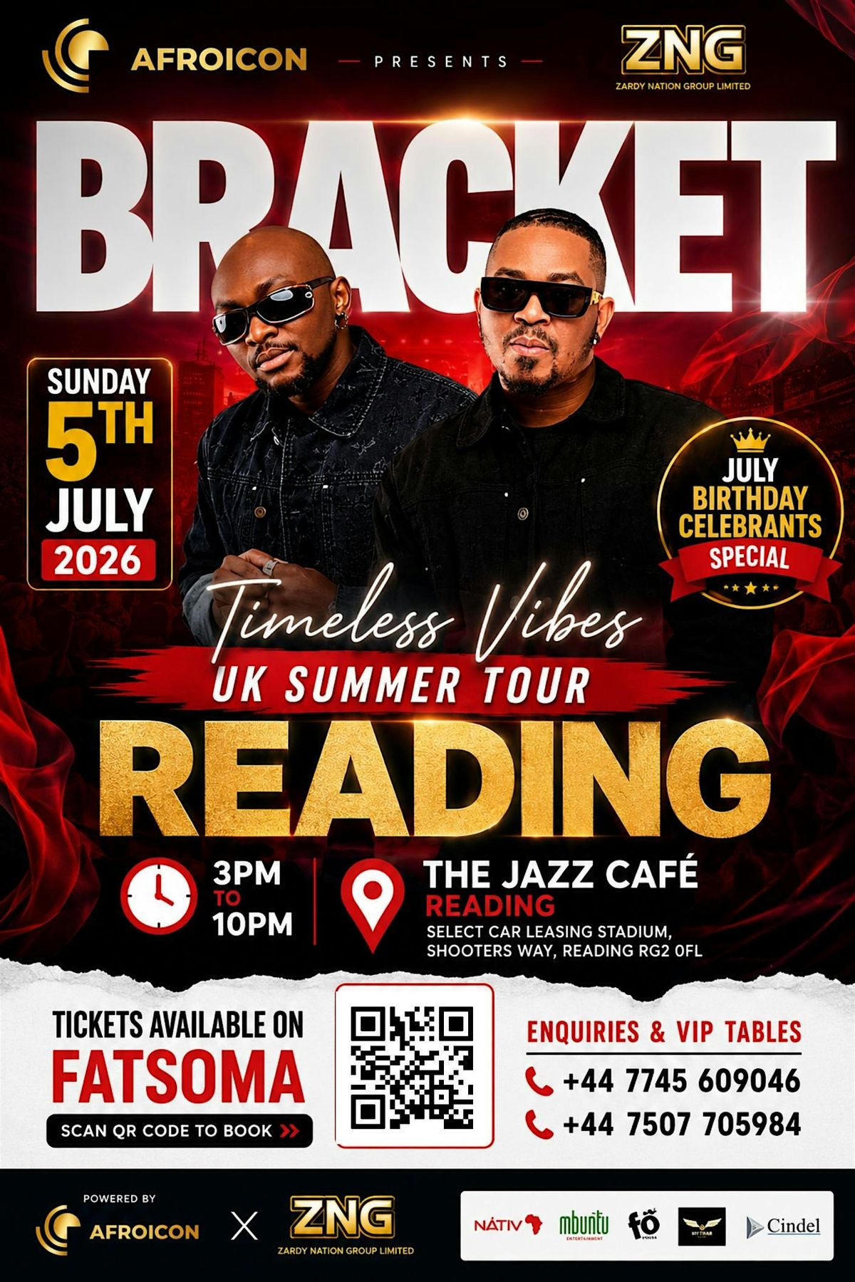 BRACKET LIVE IN READING fT AFROBEAT WAHALA.