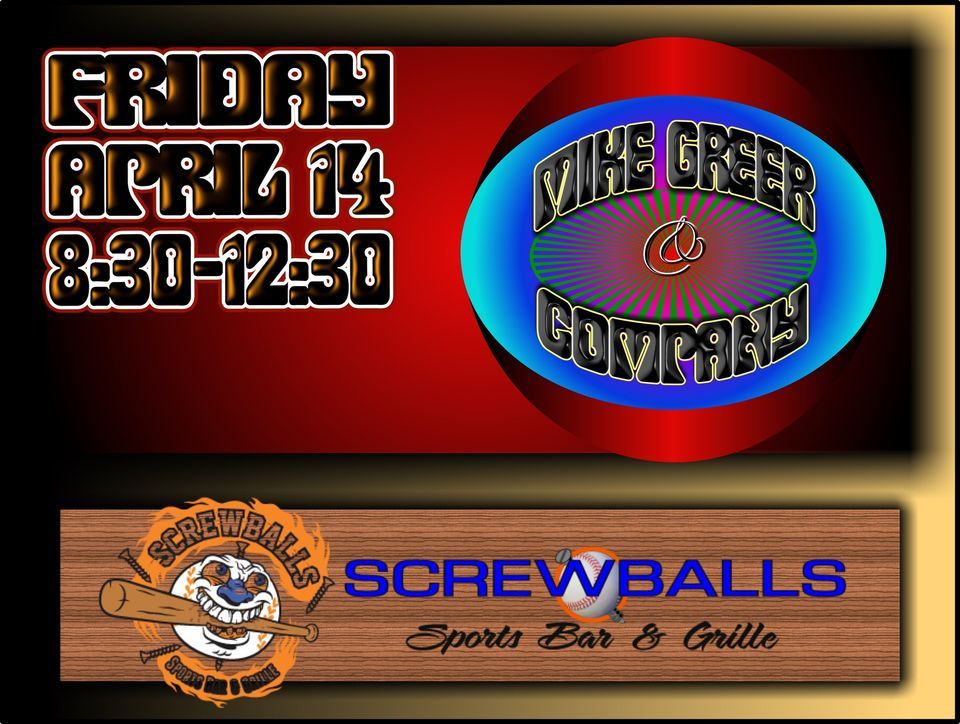 Mike Greer & Co at Screwballs, Screwballs Sports Bar and Grille, King Of Prussia, 14 April 2023