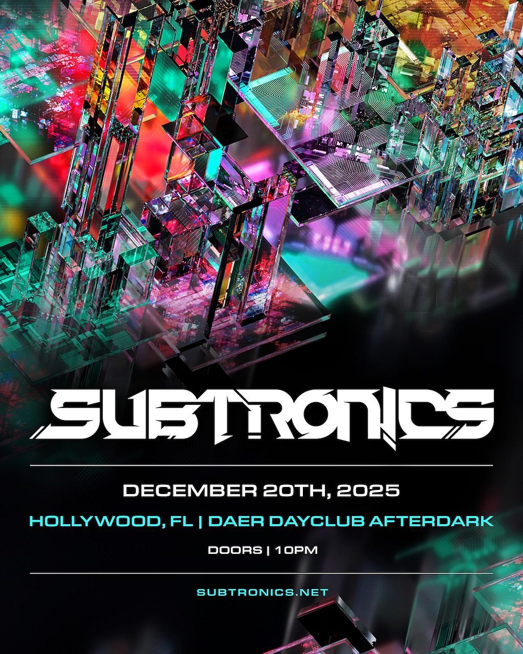 DAER Dayclub Afterdark: Subtronics, 19 December | Event in Fort Lauderdale | AllEvents