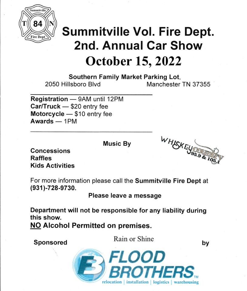 Summitville Fire 2nd Annual Car Show, Southern Family Markets