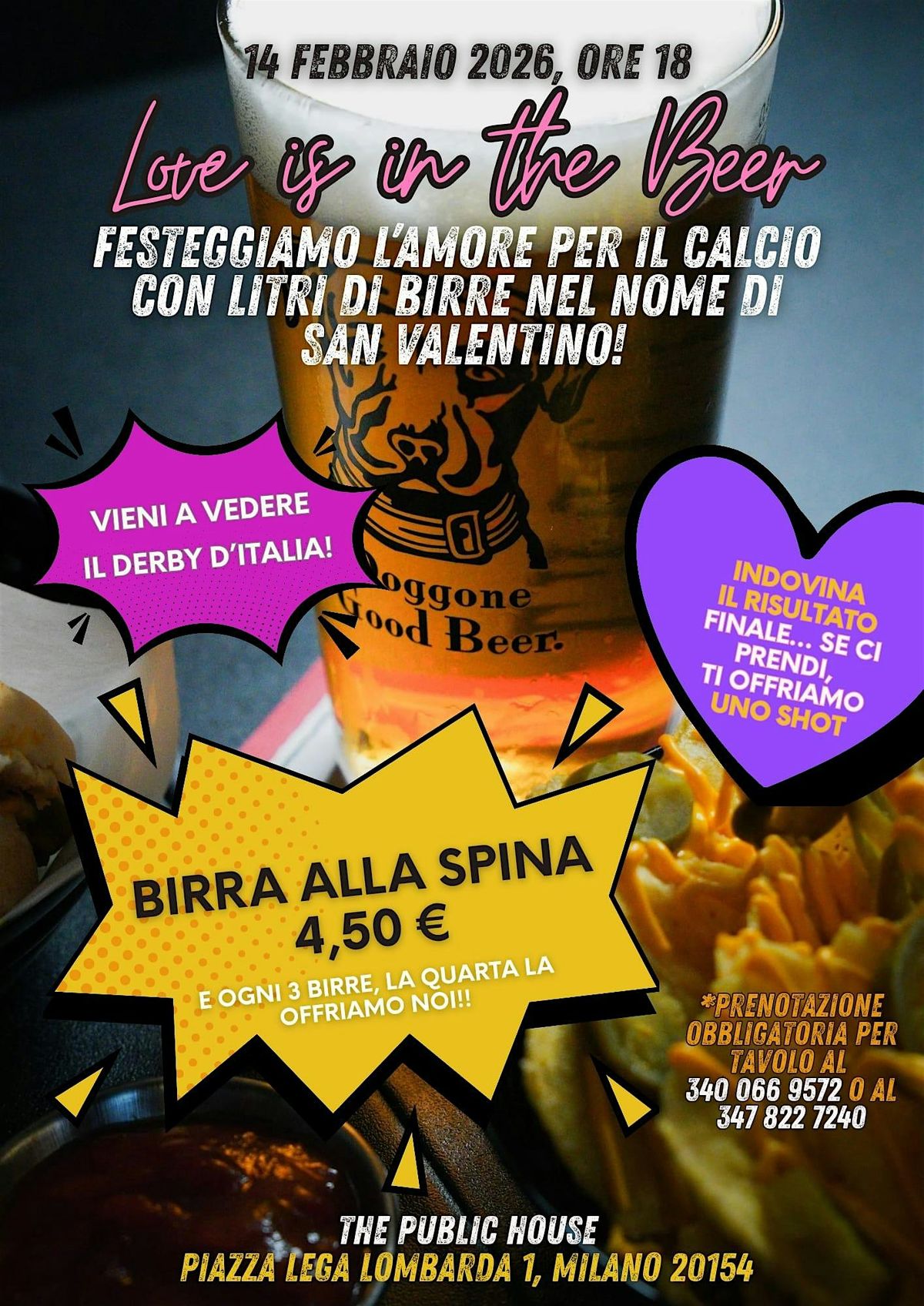 LOVE IS IN THE BEER - DERBY D'ITALIA