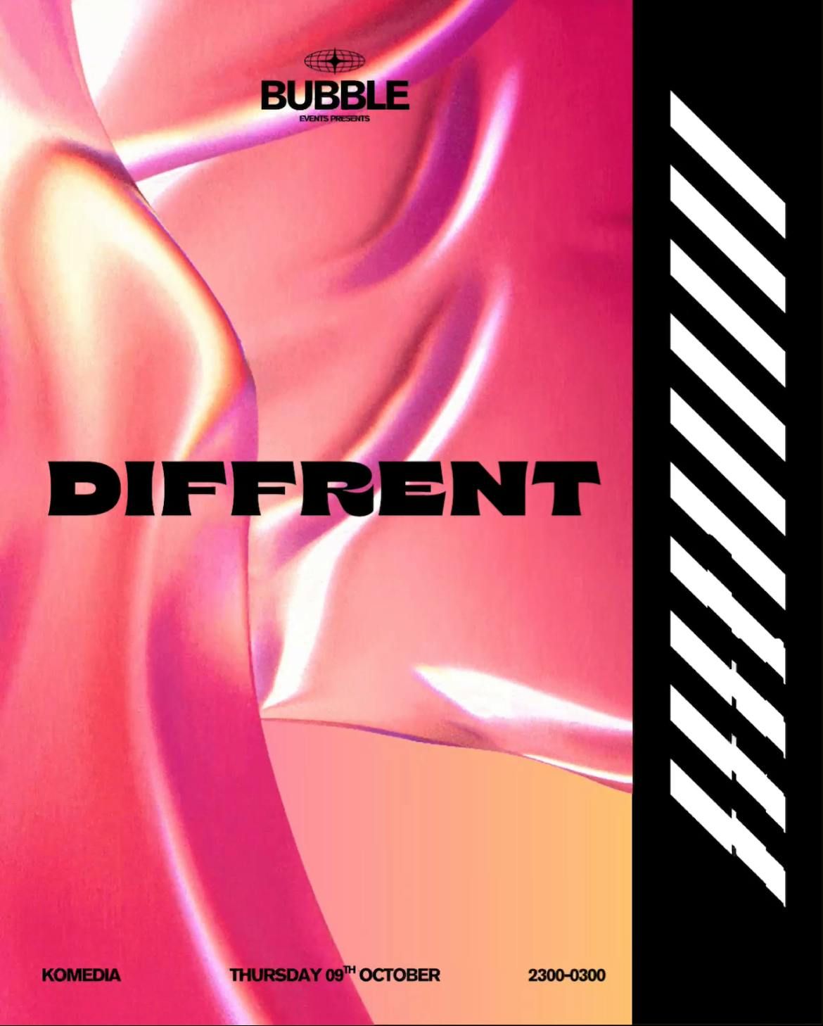 BUBBLE PRESENTS - DIFFRENT (BBL021), 9 October | Event in Bath | AllEvents