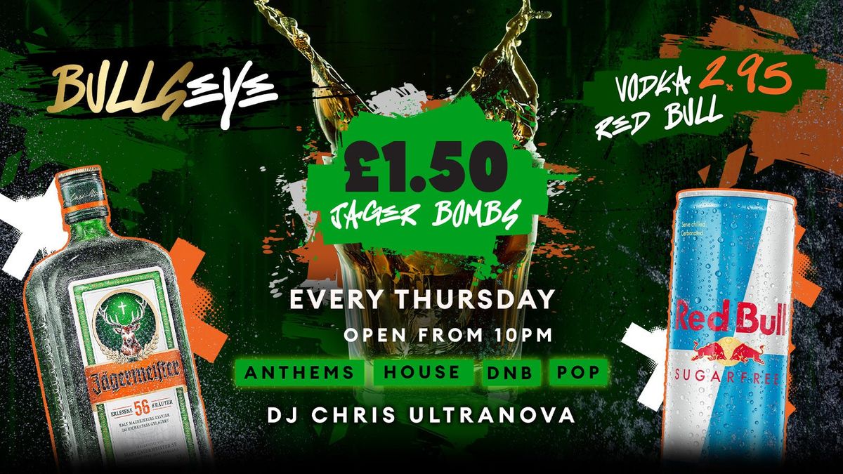 BULLSEYE - £1.50 JAGER BOMBS, 22 May | Event in Plymouth | AllEvents
