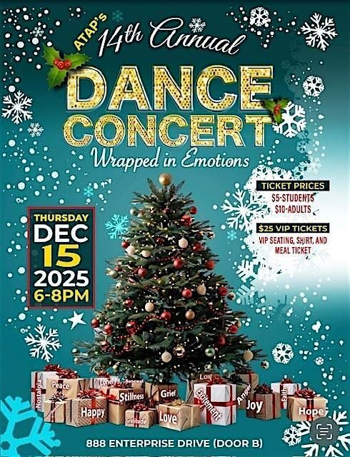 ATAP Winter Dance Concert-Wrapped in Emotions, 15 December | Event in Pontiac | AllEvents