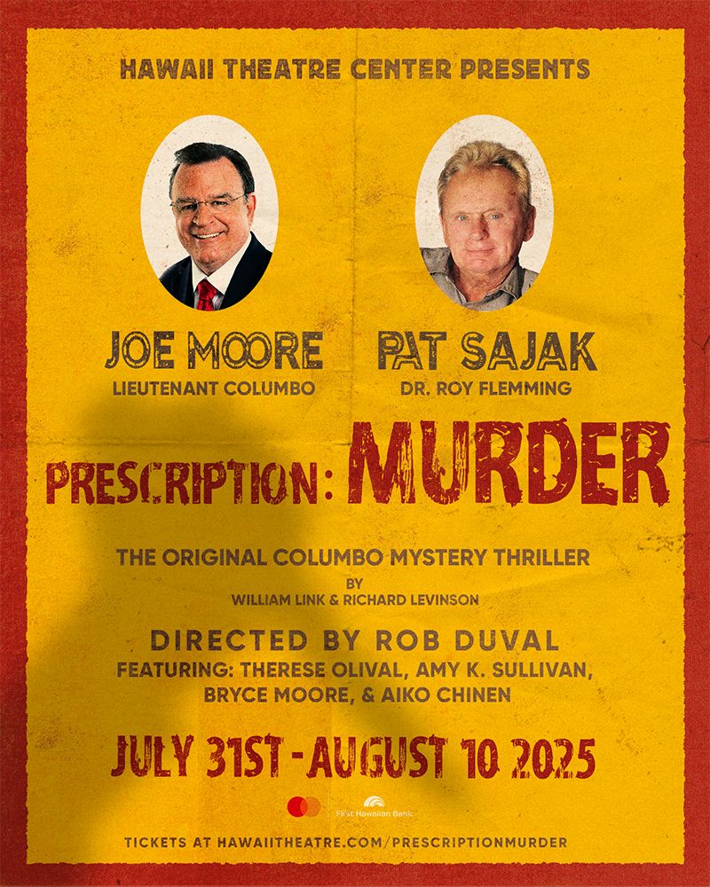 Prescription: Murder with Pat Sajak & Joe Moore, 30 July | Event in Honolulu | AllEvents