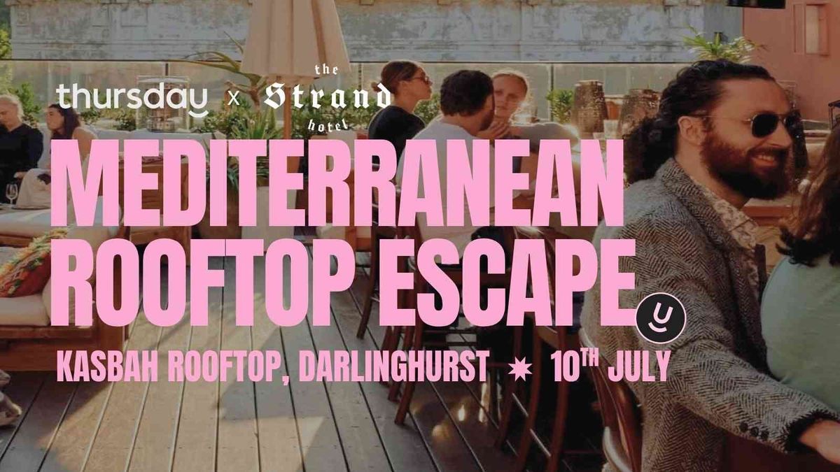 Thursday | Kasbah Rooftop (ages 24-48) | Darlinghurst, 10 July | Event in Surry Hills | AllEvents
