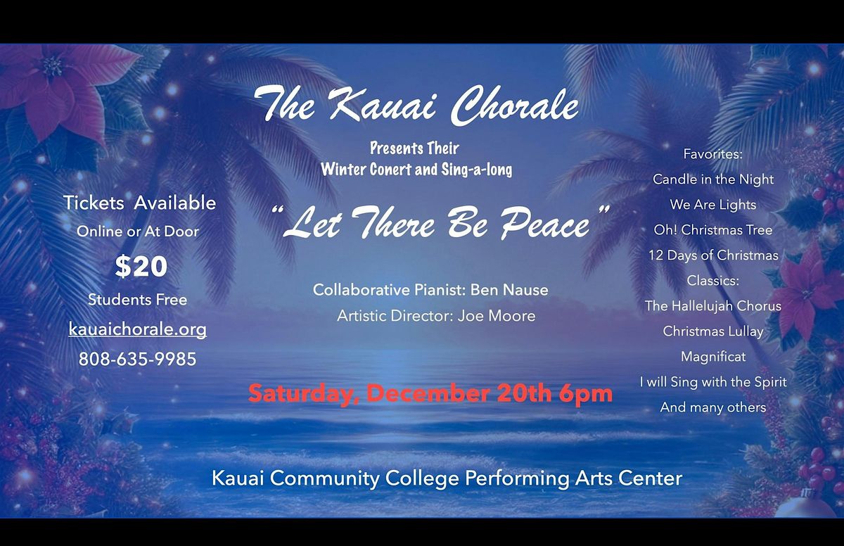 Let There Be Peace, 20 December | Event in Lihue | AllEvents