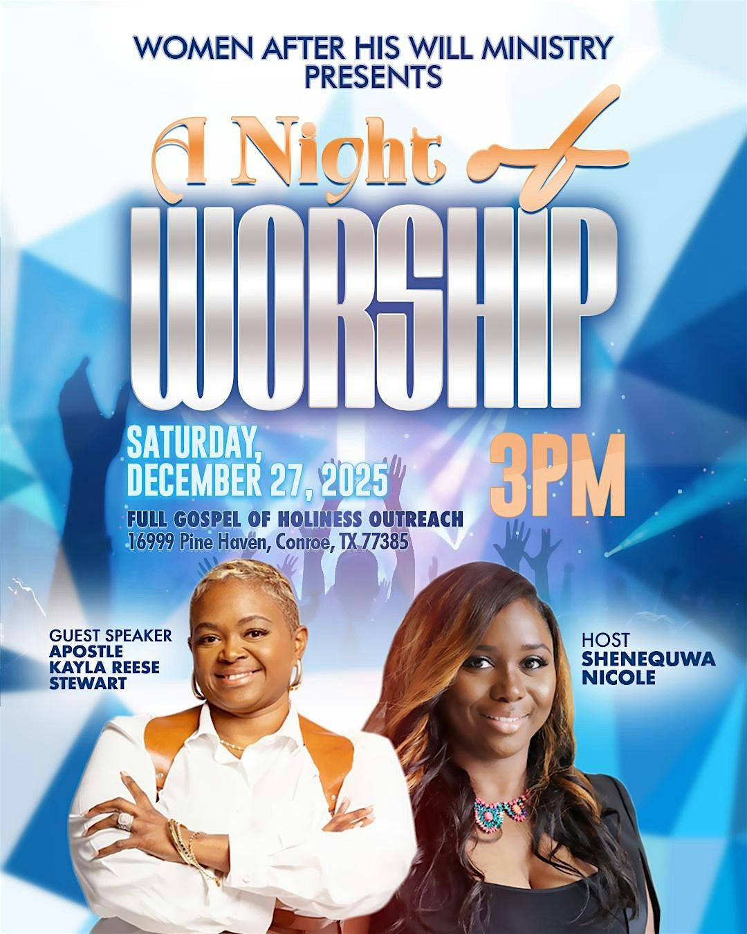 A Night Of Worship, 27 December | Event in Conroe | AllEvents