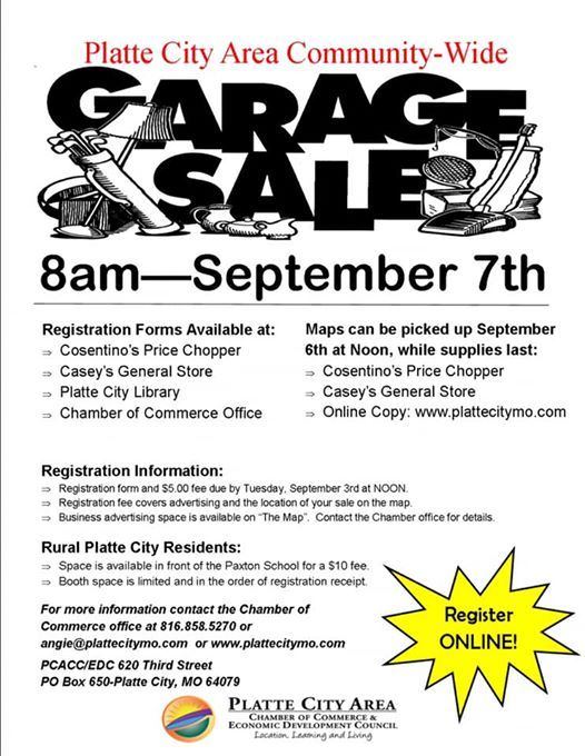 Platte City CommunityWide Garage Sale, Platte City, Missouri, Dearborn