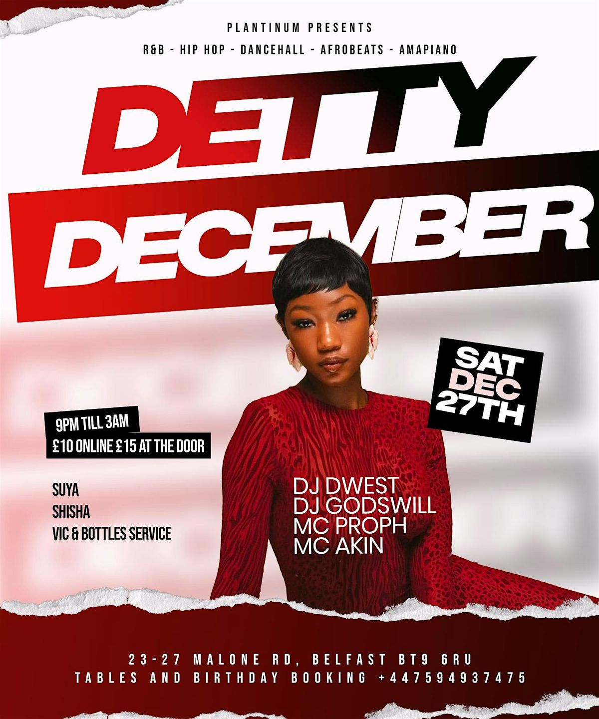 DETTY DEC PARTY  26 SAT DEC 2025, 27 December | Event in Belfast | AllEvents