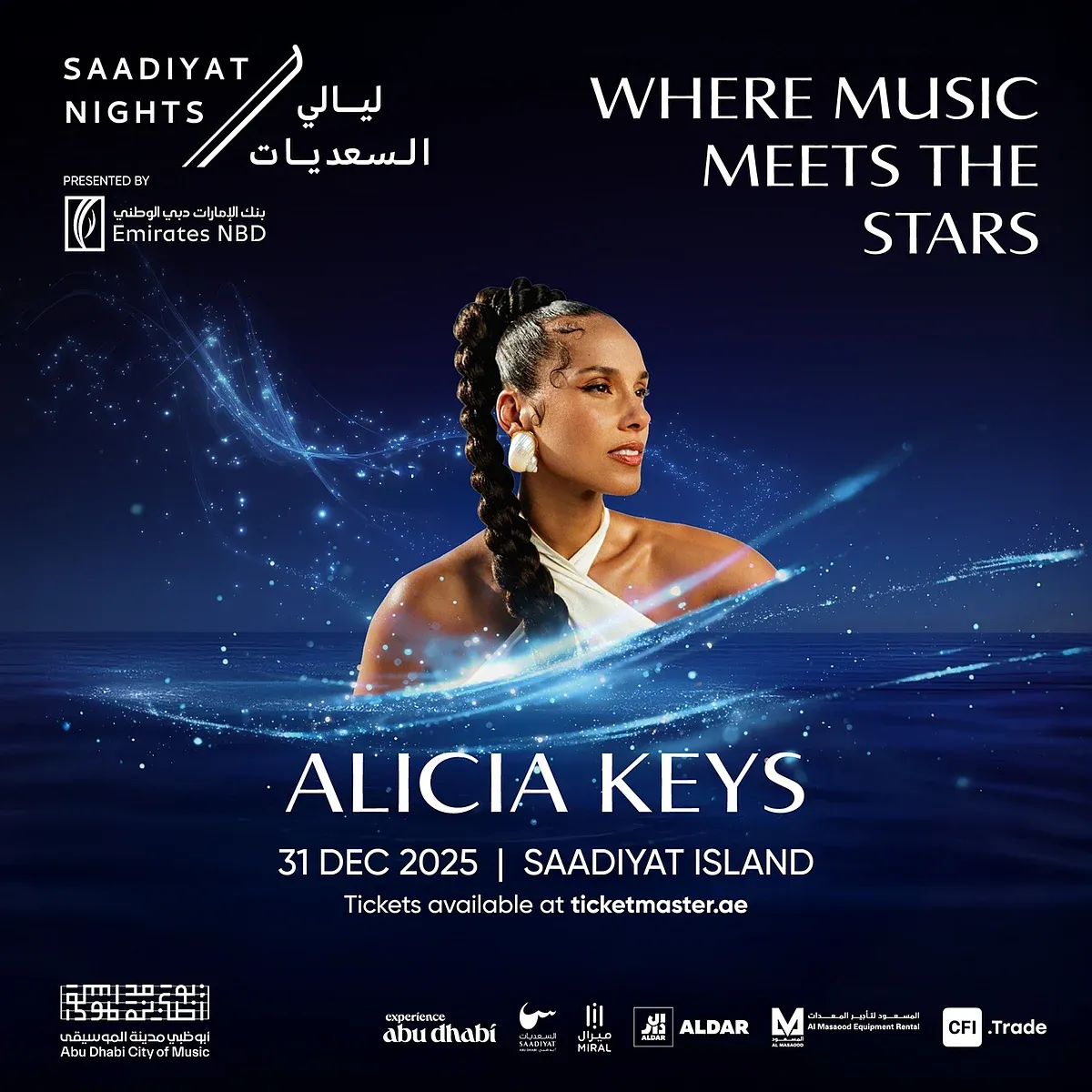 Alicia Keys - Saadiyat Nights Abu Dhabi Tickets, 31 December | Event in Abu Dhabi | AllEvents